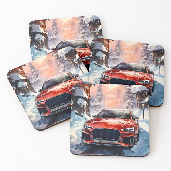 Item preview, Red Fury In Alps Sports Wagon Winter Escape designed and sold by RevUpDesign.