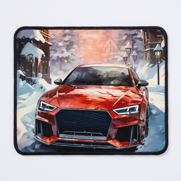Item preview, Red Fury In Alps Sports Wagon Winter Escape designed and sold by RevUpDesign.