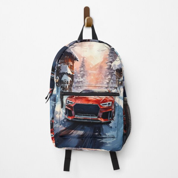 Item preview, Red Fury In Alps Sports Wagon Winter Escape designed and sold by RevUpDesign.