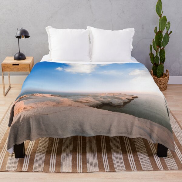 Item preview, Sunlit Sandstone Coastline – Serene Seascape Under a Vast Sky designed and sold by ArtArchive-KK.