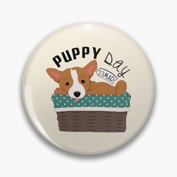 Item preview, 23 March Puppy Day - Wacky Holidays designed and sold by ChemicalXShop.
