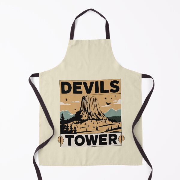 Item preview, Devils Tower: Iconic Wyoming Landmark Vintage Travel Art designed and sold by skiprender.