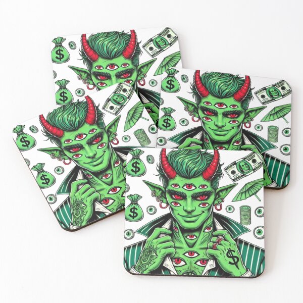 Item preview, Handsome Green money sign demon boy designed and sold by SublimeFairy.