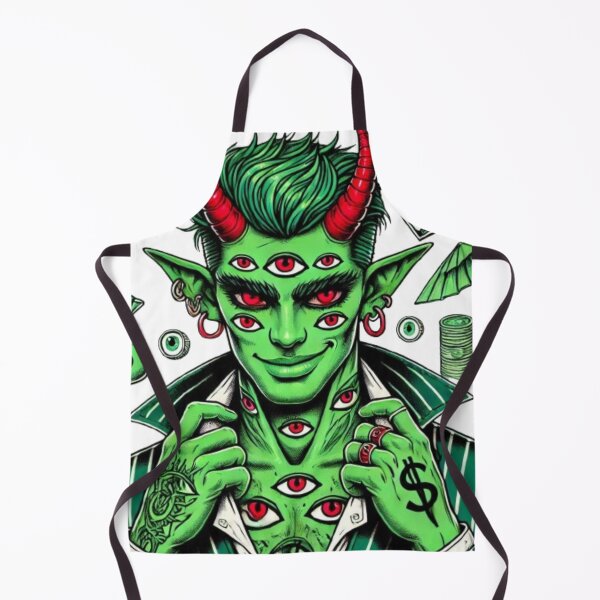 Item preview, Handsome Green money sign demon boy designed and sold by SublimeFairy.