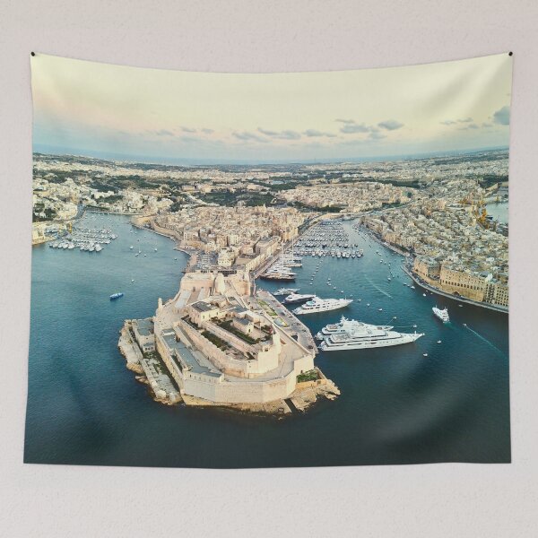 Item preview, An Aerial view of the Three Cities in Malta from Valletta designed and sold by The-Drone-Man.