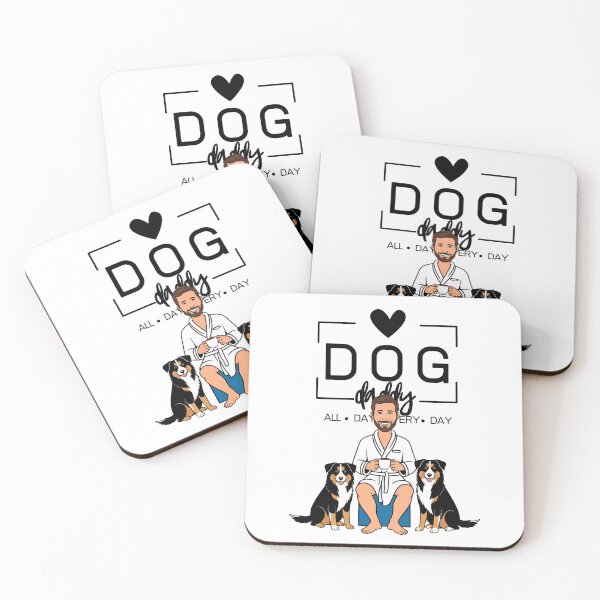 Item preview, Dog Dad All Day Every Day – Cozy Morning with an Australian Shepherd designed and sold by GoodyPaws.
