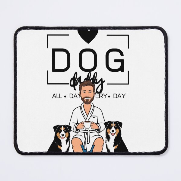 Item preview, Dog Dad All Day Every Day – Cozy Morning with an Australian Shepherd designed and sold by GoodyPaws.