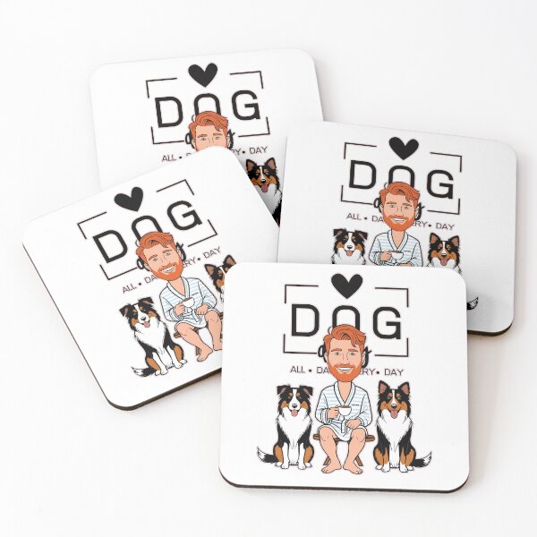 Item preview, Dog Dad All Day Every Day – Cozy Morning with an Australian Shepherd designed and sold by GoodyPaws.