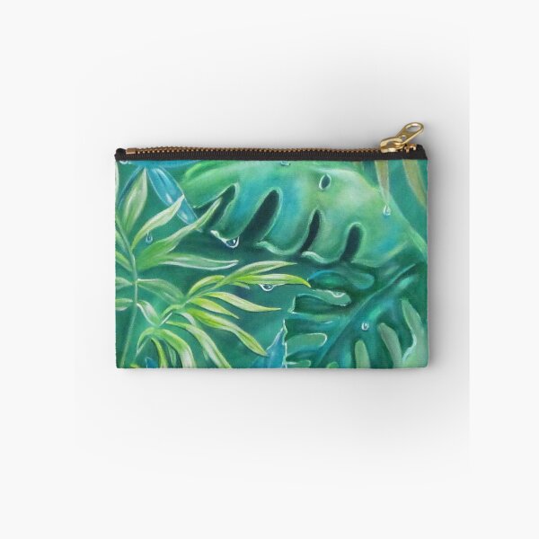 Item preview, Raindrops on jungle leaves designed and sold by Naturzauber.