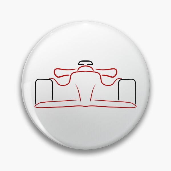 Item preview, Formula 1 Red & Black Outline designed and sold by FLOdesignAUS.