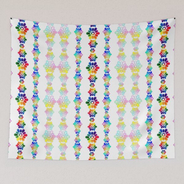 Item preview, Flower Power Mixed Candy Stripes  designed and sold by phosfene.