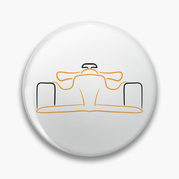 Item preview, Formula 1 Black & Orange Outline designed and sold by FLOdesignAUS.