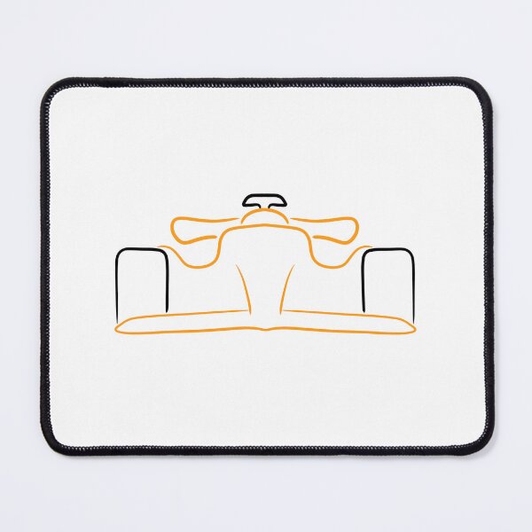 Item preview, Formula 1 Black & Orange Outline designed and sold by FLOdesignAUS.