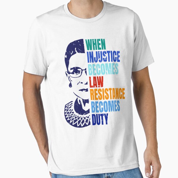 Artikel-Vorschau von Wenn Ungerechtigkeit zum Gesetz wird, wird Widerstand zur Pflicht Sweatshirt politischer Protest Feministin, Ruth Bader Ginsburg, designt und verkauft von Isabelle-Love.