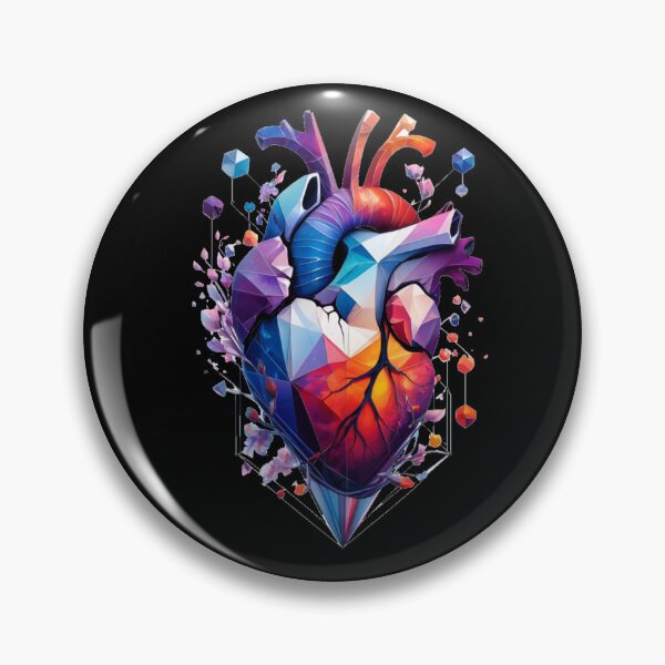 Item preview, Heart Overgrown with Florals, Anatomy Botanical Watercolor Illustration designed and sold by JohnnyP-Store.
