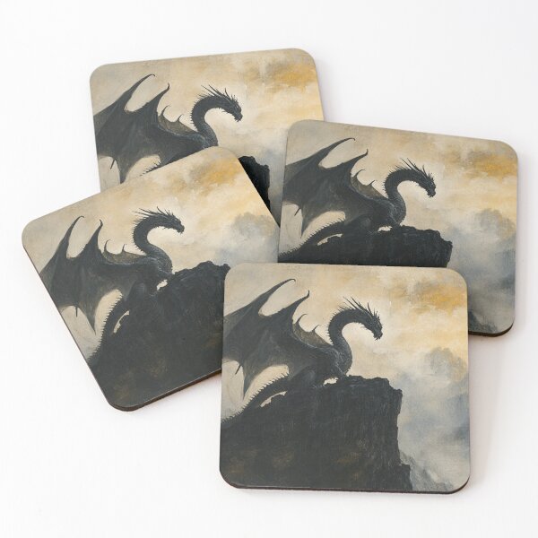 Item preview, Black Dragon Mountains In The Fog designed and sold by GrinGalore.