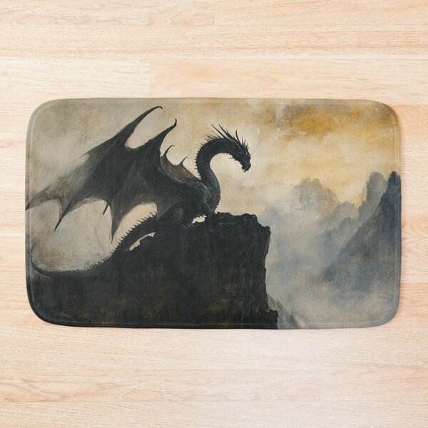 Item preview, Black Dragon Mountains In The Fog designed and sold by GrinGalore.