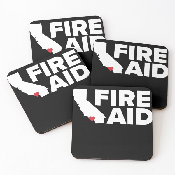 Item preview, fire aid merch designed and sold by AlexBennettt.
