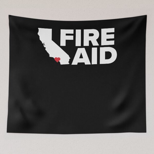 Item preview, fire aid merch designed and sold by AlexBennettt.