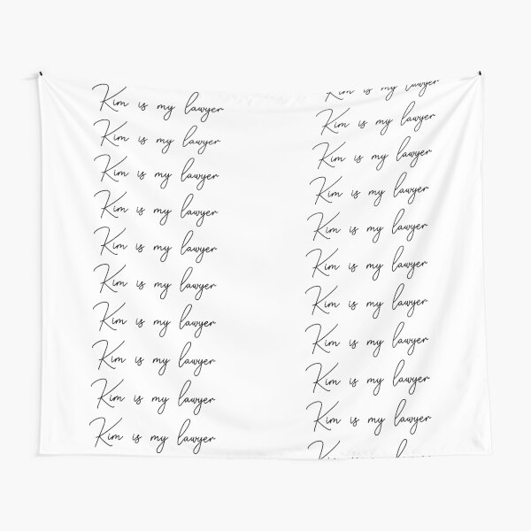 Aperçu de l'œuvre Kim est mon avocate – style manuscrit créée et vendue par EmeraldeaDesign.
