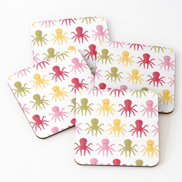 Item preview, Colourful octopuses on white designed and sold by reneesillus.