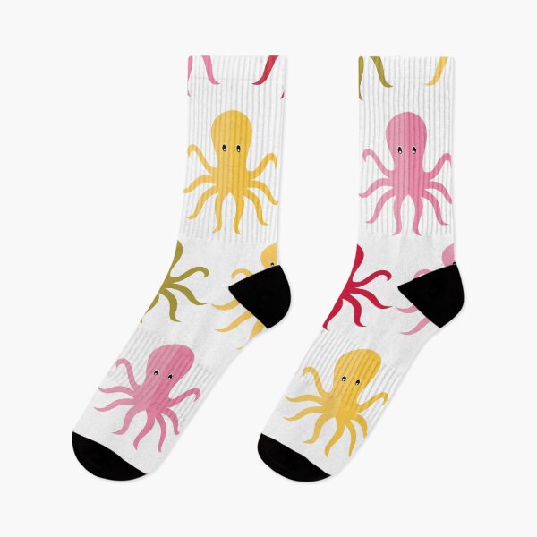 Item preview, Colourful octopuses on white designed and sold by reneesillus.
