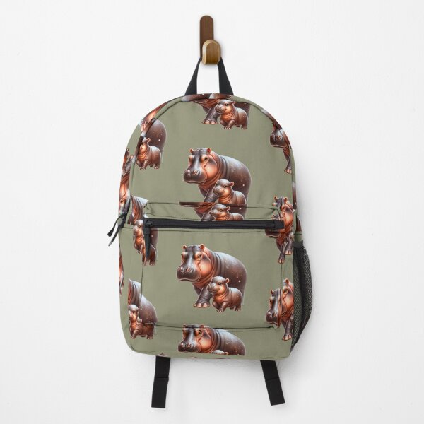 Item preview, Moodeng pygmy hippo and mom designed and sold by Ningodino.