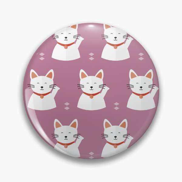 Item preview, Japanese happy cats on purple designed and sold by reneesillus.