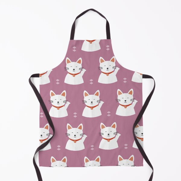 Item preview, Japanese happy cats on purple designed and sold by reneesillus.