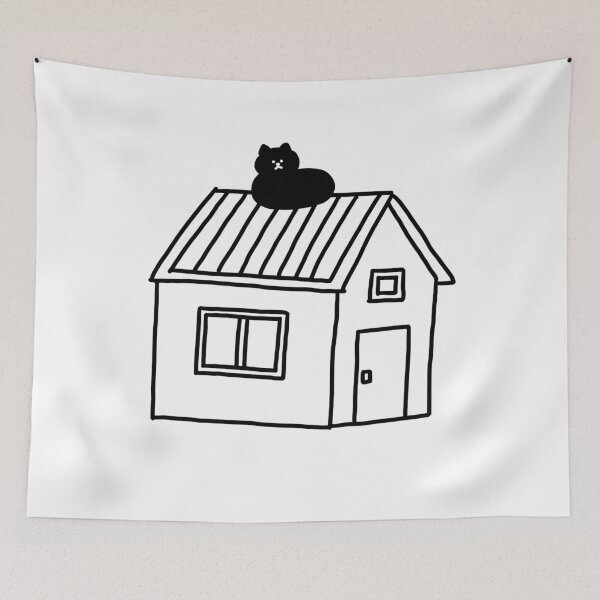 Item preview, a Cat on the house designed and sold by superbaechoo.