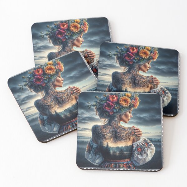 Item preview, folklore postage stamp Poland Europe landscape model nature floral sky dejco.art by domin designed and sold by dejco.art.