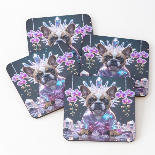 Item preview, Mystical Crystal French Bulldog – Glam Luxe Zodiac Dog Art | Cosmic Pet Print for Posters, Home Decor & More designed and sold by CreativeVisionsHub.