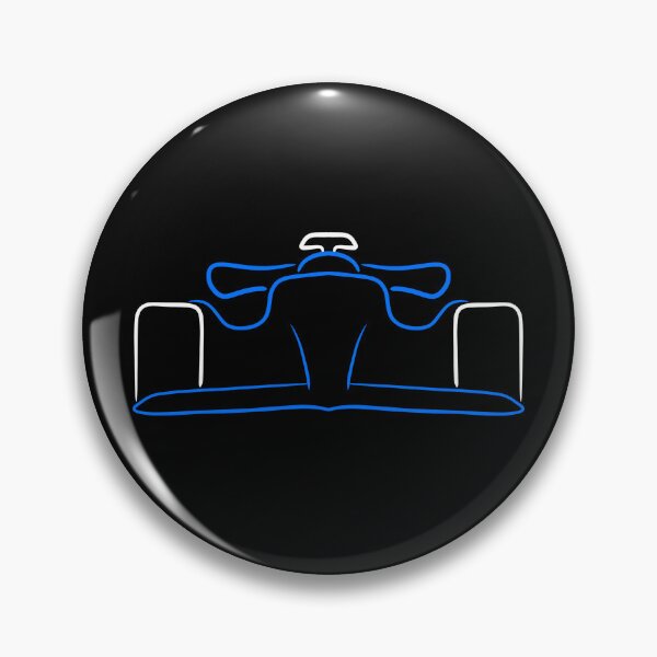 Item preview, Formula 1 Blue & White Outline designed and sold by FLOdesignAUS.