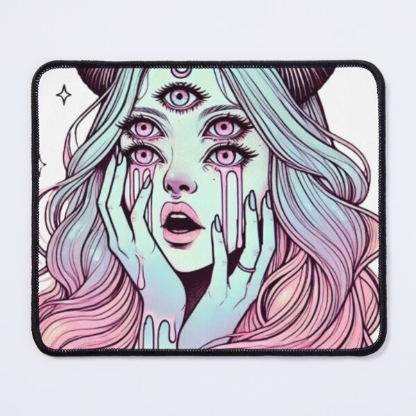 Item preview, Pastel Demon Girl Crying Trippy designed and sold by SublimeFairy.