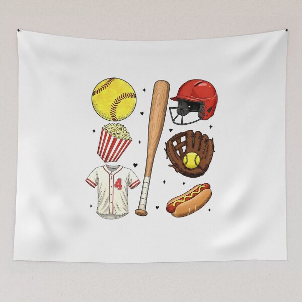 Item preview, Retro Softball, Softball, Game Day designed and sold by Ivanbrockhouse.