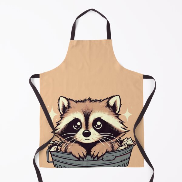 Item preview, Adorable Raccoon in Trash Can Funny Wildlife Cartoon designed and sold by gkhanco.