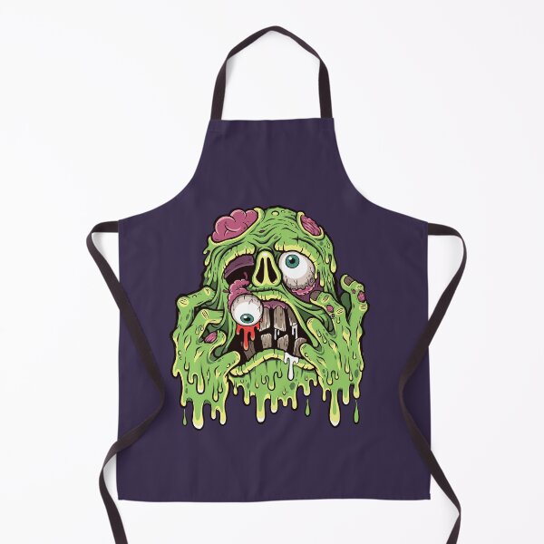 Item preview, Melting Zombie Skull Horror Cartoon Illustration designed and sold by sararoom.