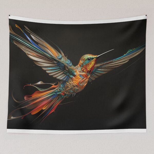 Item preview, Flaming Flight: A Hummingbird's Dance designed and sold by anytka.