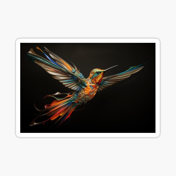 Item preview, Flaming Flight: A Hummingbird's Dance designed and sold by anytka.
