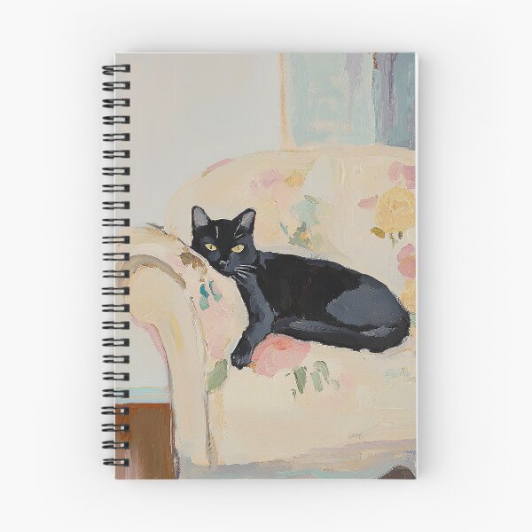 Item preview, cat black animals fauvism pastel designed and sold by ArtHouseNiklas.