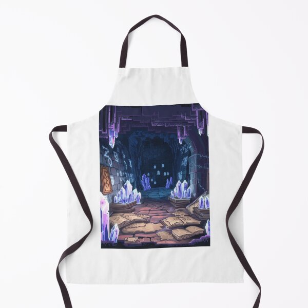 Item preview, Ancient Wizard Cavern with Glowing Crystals and Runes designed and sold by Serene-Chamber.