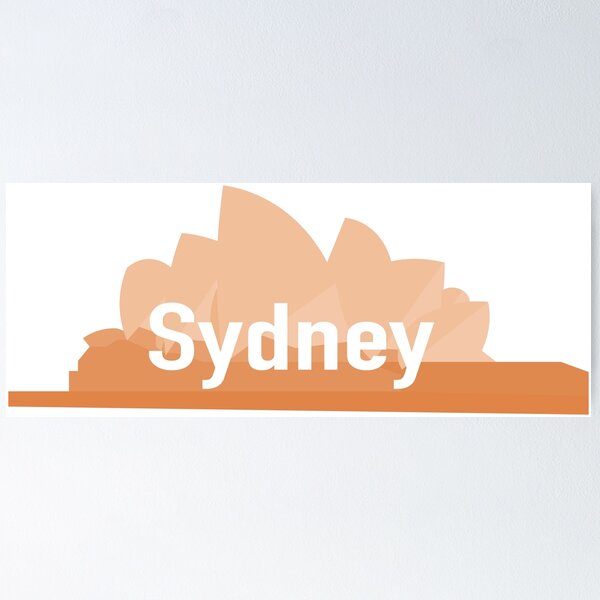 Item preview, Sydney Opera House with Large "Sydney" Text designed and sold by 365.