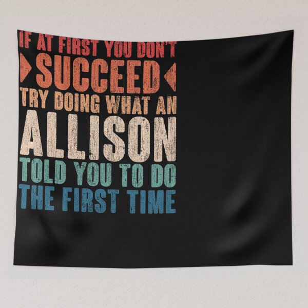 Item preview, Allison last name surname vintage funny personalized birthday gift designed and sold by 9X FR.