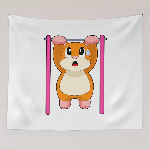 Item preview, Hamster Bodybuilder Pull ups Bodybuilding designed and sold by Snabdesign84.