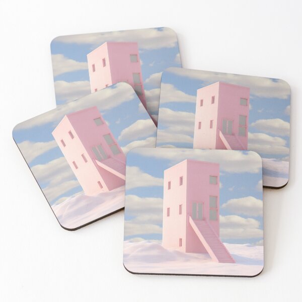 Item preview, Pastel Pink Building in Snowy Wonderland designed and sold by anytka.