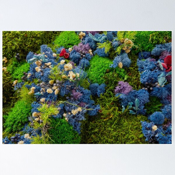Item preview, Vertical Garden Oil Painting Art – Nature Inspired Botanical Art Print designed and sold by Flowerbox Studio.
