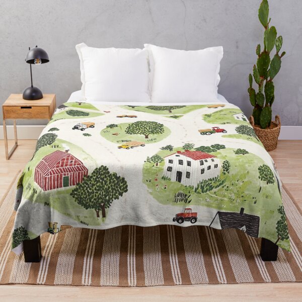 Item preview, Farm houses with barn and tractors. Small town village designed and sold by Milatoo.