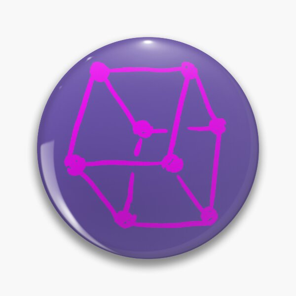 Item preview, Pink Retro Cube Purple Grape designed and sold by MagentaTwilight.