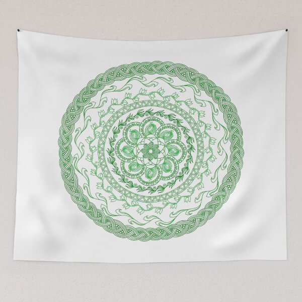Artikelvorschau, Mandala 09 Grün entworfen und verkauft von MiakadoArts.