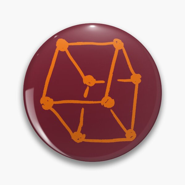 Item preview, Retro Cube Burgundy designed and sold by MagentaTwilight.